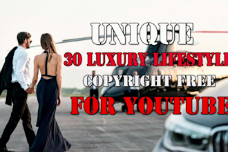 create  luxury lifestyle video for youtube channel