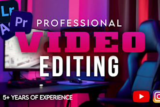 do professional video editing