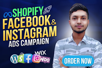 be shopify facebook ads campaign expert and ig ads marketing advertising manager