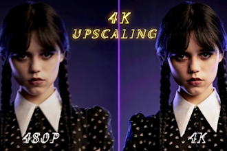 upscale your pictures upto 4k