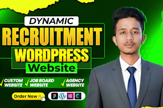build a recruitment website, job board website, staffing wordpress website