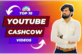 make cash cow youtube or top 10 videos with voiceover
