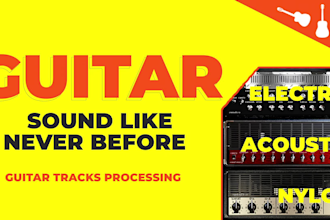 do professional guitar track reamping , editing and mixing
