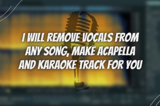 remove vocals from any song, make karaoke and acapella track