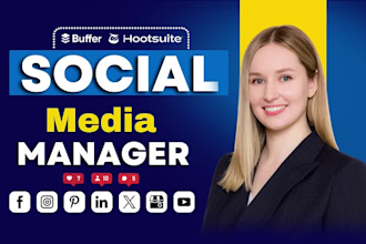 be your social media marketing manager and content creator