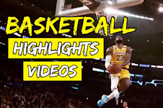 create and edit basketball highlights videos within 24 hours