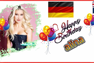 sing a personalized birthday song in your language 4k video