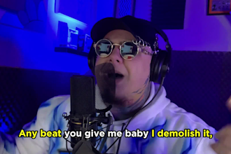 write lyrics and rap to your beat