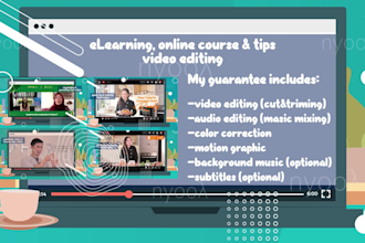 edit your elearning tutorial or online course video