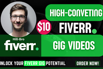 create high converting fiverr gig video to boost your sales
