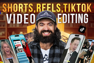 do youtube shorts, instagram reels and tiktok video editing
