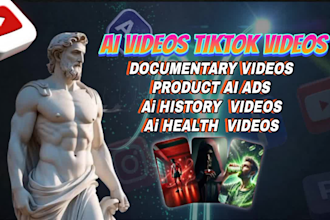 do ai ads, ai tiktok video, ai health videos, ai reels, ai history shorts