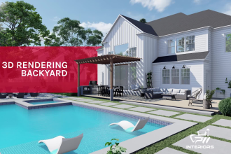 do 3d rendering, walkthrough for backyard designs