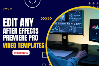 edit any envato elements video template