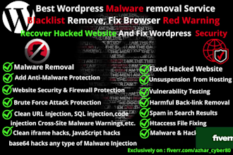 blacklist remove, fix browser red warning and  remove malware, virus fast