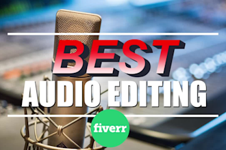 clean, fix, enhance your audio recordings for video and film