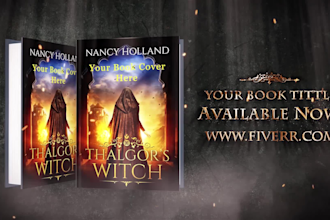 create this epic fantasy cinematic book trailer video