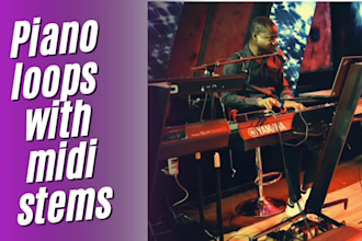 create rnb, neo soul, hiphop, lofi loops with midi stems
