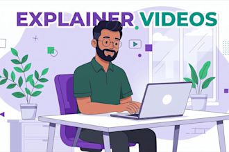 make 2d cartoon animation, character animation video