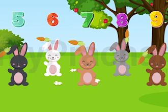 create nursery rhymes and story videos for kids