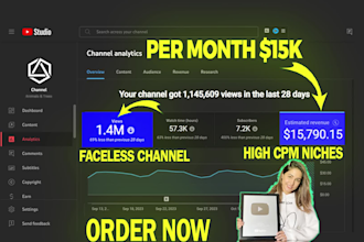 setup youtube automation channel business for you and create cash cow videos