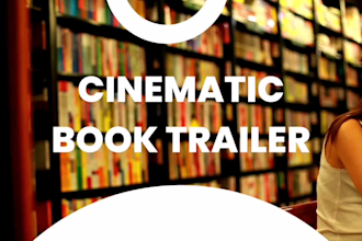 create HD cinematic book trailer, teaser, promo, intro, book video