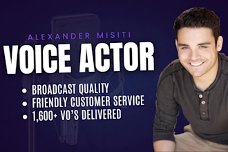 record a pro young adult american millennial voice over