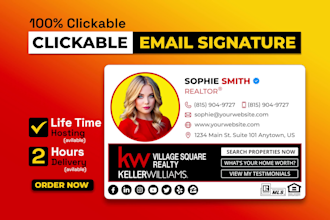 do clickable HTML email signature or animated email signature