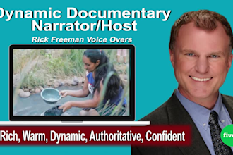 record documentary factual style video voice over