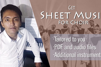 arrange sheet music for your choir