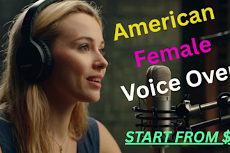 deliver emotion american female voice