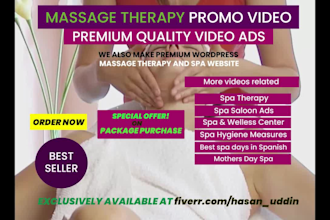 do massage therapist and spa promo video ads