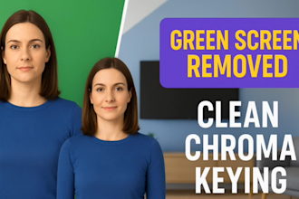 do green screen video editing with perfect chroma key removal
