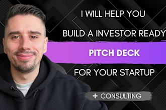 consult and build an investor ready pitch deck