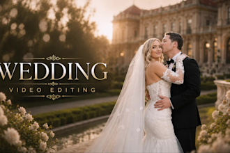 do cinematic wedding and event video editing