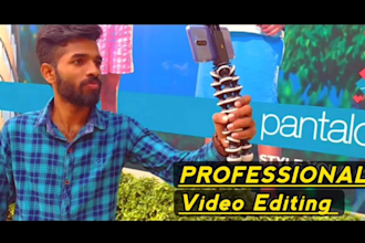 edit your video professionally for youtube video