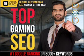 get top google rankings with monthly gaming SEO backlinks service