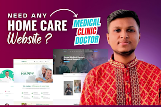 design home care, healthcare, medical, doctor, dental, spa, clinic website
