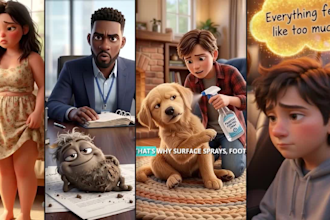 create pixar style animated ugc ads for your brand