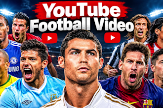 create a football documentary youtube video with a free thumbnail