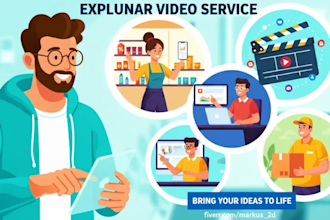 create a 2d animated explainer video