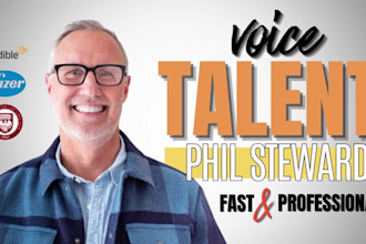 record an american male voiceover