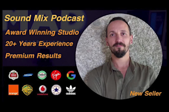 do premium sound edit and mix for your video or podcast