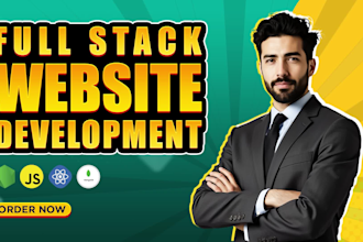 be your full stack web developer for custom website development