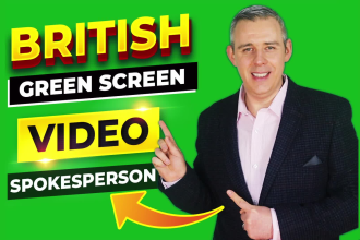 be your awesome green screen spokesperson