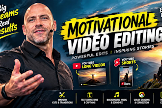 edit motivational videos and shorts with storytelling