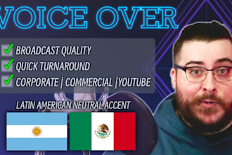 record a professional voiceover in spanish