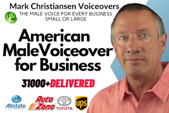 record an american male business voiceover recording
