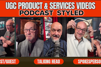 do ugc podcast style videos from real studio
