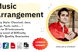 make you a professional musical arrangement in any style